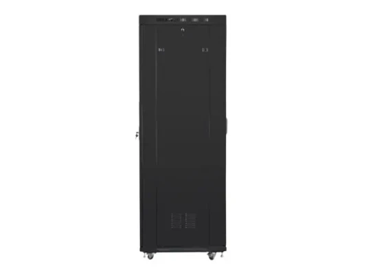 Lanberg  |  Напольный шкаф 19" 42U / 600x800 (в разобранном виде) с сетчатой дверью, ЖК-дисплеем  |  FF01-6842-23BL  |  Черный