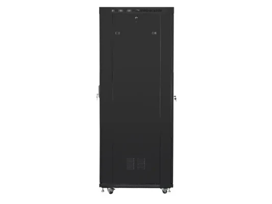 Lanberg  |  Rack cabinet 19" free-standing 42U / 800x1000 (flat pack) with glass door, LCD  |  FF01-8042-12BL  |  Black