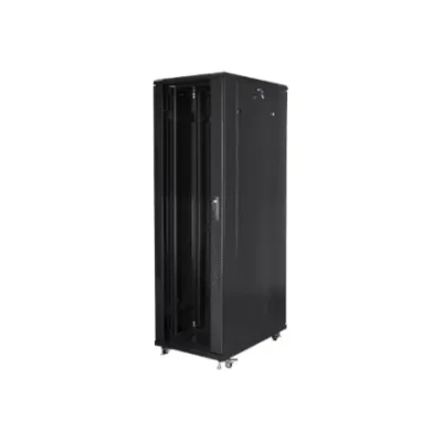 Lanberg  |  Rack cabinet 19" free-standing 42U / 800x1000 (flat pack)  |  FF01-8042-12B  |  Black