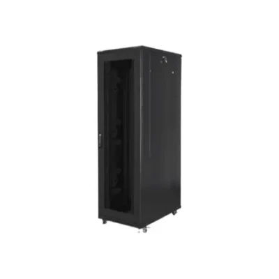 Lanberg  |  Rack cabinet 19" free-standing 42U / 800x1000 (flat pack) with mesh door  |  FF01-8042-23B  |  Black