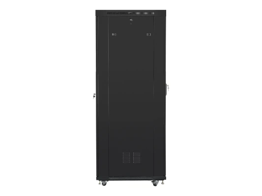Lanberg  |  Rack cabinet 19" free-standing 42U / 800x1000 (flat pack) with mesh door, LCD  |  FF01-8042-23BL  |  Black