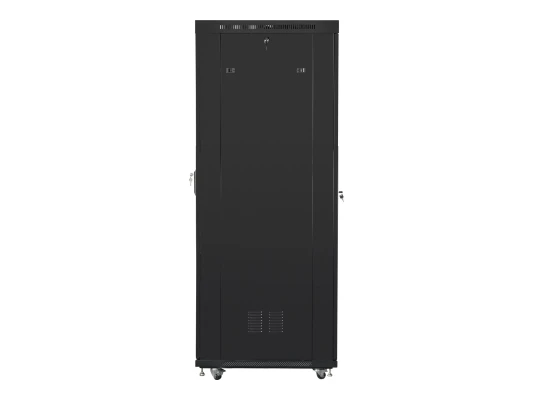 Lanberg  |  Rack cabinet 19" free-standing 42U / 800x1000 (flat pack) with mesh door, LCD  |  FF01-8042-23BL  |  Black