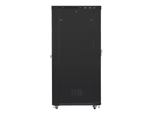 Lanberg  |  Rack cabinet 19" free-standing 42U / 800x1200 (flat pack) with glass door, LCD  |  FF01-8242-12BL  |  Black