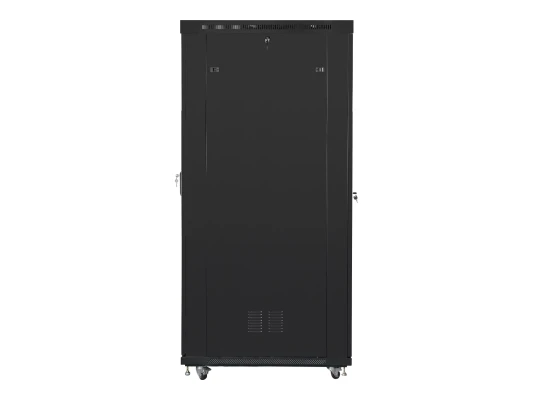 Lanberg  |  Rack cabinet 19" free-standing 42U / 800x1200 (flat pack) with glass door, LCD  |  FF01-8242-12BL  |  Black