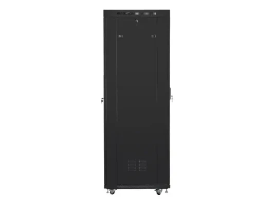 Lanberg  |  Rack cabinet 19" free-standing 42U / 800x800 (flat pack) with glass door, LCD  |  FF01-8842-12BL  |  Black