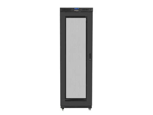 Lanberg  |  Rack cabinet 19" free-standing 47U / 800x1000 (flat pack) with mesh door, LCD  |  FF01-8047-23BL  |  Black
