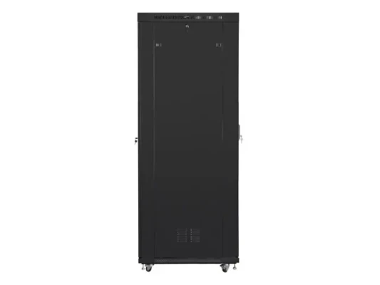 Lanberg  |  Rack cabinet 19" free-standing 47U / 800x1000 (flat pack) with mesh door, LCD  |  FF01-8047-23BL  |  Black