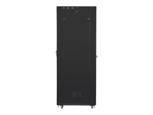 Lanberg  |  Rack cabinet 19" free-standing 47U / 800x1000 (flat pack) with glass door, LCD  |  FF01-8047-12BL  |  Black