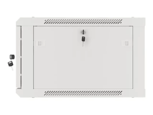 Lanberg  |  Rack cabinet 19" wall-mount 12U / 600x450 for self-assembly with metal door (flat pack)  |  WF01-6412-00S  |  Grey