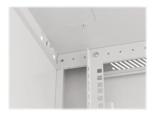 Lanberg  |  Rack cabinet 19" wall-mount 12U / 600x450 for self-assembly with metal door (flat pack)  |  WF01-6412-00S  |  Grey