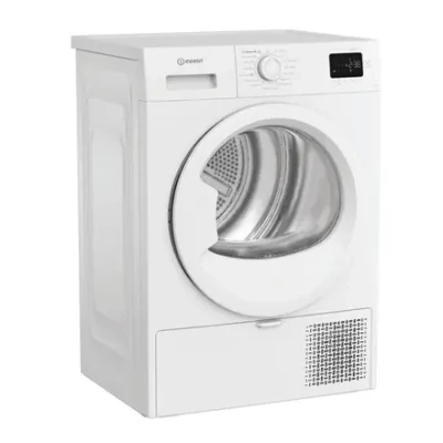 INDESIT Dryer Machine  |  C YSD 83D WW EE  |  Energy efficiency class D  |  Front loading  |  8 kg  |  Heat pump  |  LED  |  Depth 54.5 cm  |  White
