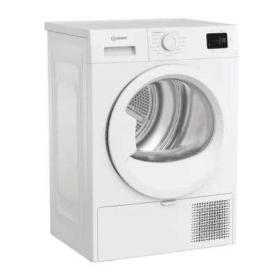 INDESIT Dryer Machine  |  C YSD 83D WW EE  |  Energy efficiency class D  |  Front loading  |  8 kg  |  Heat pump  |  LED  |  Depth 54.5 cm  |  White