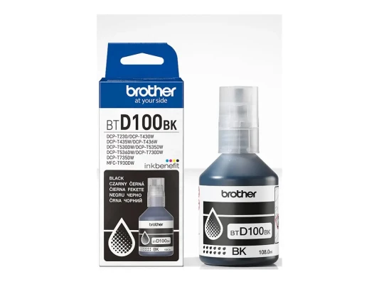 Brother BTD100BK  |  Ink Bottle  |  Black