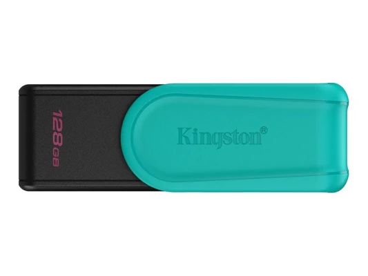 Kingston USB флеш-накопитель  |  DataTraveler Exodia S  |  128 ГБ  |  USB 3.2 Gen 1  |  Черный / Бирюзовый
