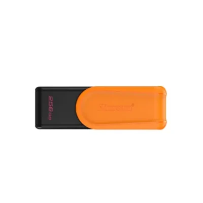 Kingston USB флеш-накопитель  |  DataTraveler Exodia S  |  256 ГБ  |  USB 3.2 Gen 1  |  Черный / Оранжевый