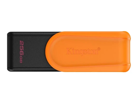 Kingston USB флеш-накопитель  |  DataTraveler Exodia S  |  256 ГБ  |  USB 3.2 Gen 1  |  Черный / Оранжевый