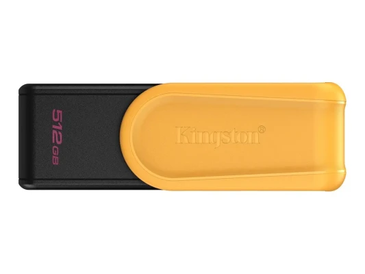 Kingston USB Flash Drive  |  DataTraveler Exodia S  |  512 GB  |  USB 3.2 Gen 1  |  Black / Yellow