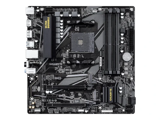 Gigabyte B550M DS3H AC R2  |  Processor family AMD  |  Processor socket AM4  |  DDR4 DIMM  |  Supported hard disk drive interfaces SATA, M.2  |  Number of SATA connectors 4