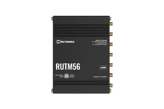Teltonika RUTM56 5G Router  |  Wi-Fi 5  |  Dual-Band  |  Gigabit Ethernet  |  5x RJ-45