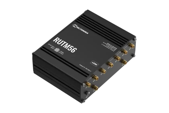Teltonika RUTM56 5G Router  |  Wi-Fi 5  |  Dual-Band  |  Gigabit Ethernet  |  5x RJ-45