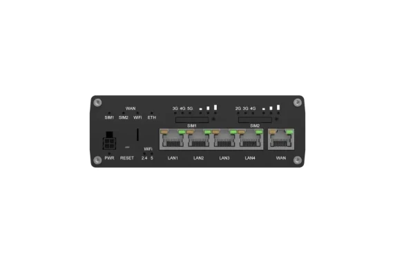 Teltonika RUTM56 5G Router  |  Wi-Fi 5  |  Dual-Band  |  Gigabit Ethernet  |  5x RJ-45