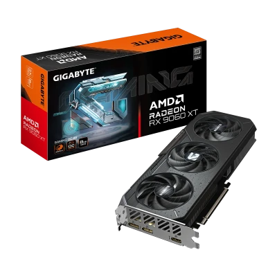 Gigabyte Radeon RX 9060 XT GAMING OC 8G  |  AMD  |  8 GB  |  Radeon RX 9060 XT  |  GDDR6  |  HDMI ports quantity 1  |  PCI-E 5.0