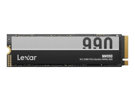 Lexar SSD  |  NM990  |  4000 GB  |  SSD formāts M.2 2280  |  Cietā diska interfeiss PCIe Gen 5x4  |  Lasīšanas ātrums 14000 MB / s  |  Rakstīšanas ātrums 11000 MB / s