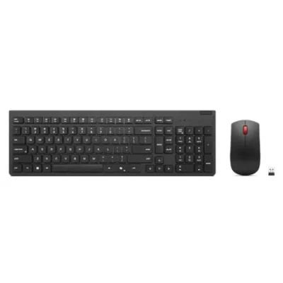 Lenovo Essential  |  Keyboard and Mouse Combo  |  Wireless  |  Russian / Cyrillic  |  Black  |  2.4 GHz