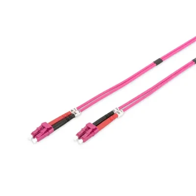 Digitus Fiber Optic Multimode  |  DK-2533-03-4  |  Patch cord  |  Length 3 m  |  Erika violet