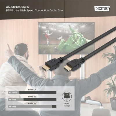 Digitus Ultra High Speed connection cable, type A  |  HDMI to HDMI  |  5 m
