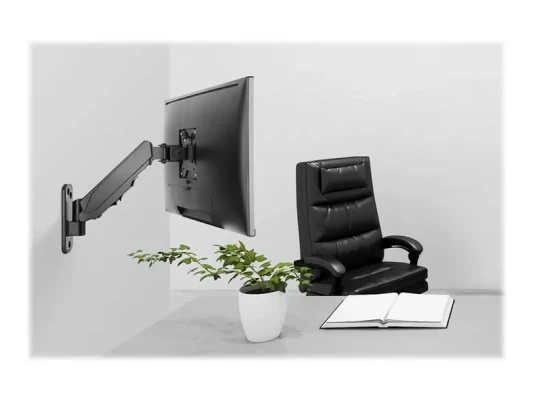 Digitus Wall mount  |  DA-90396  |  Adjustable Height, Rotate, Tilt  |  17-32 "  |  Maximum weight (capacity) 8 kg  |  Black