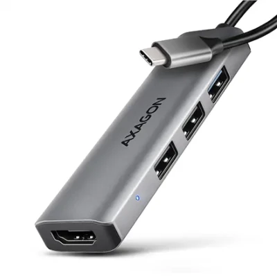 AXAGON USB-C 5Gbps STARTER 4in1 Hub  |  HMC-H3A