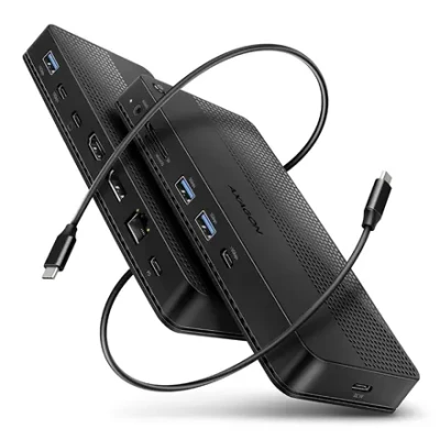 AXAGON USB4 40Gbps DUAL 4K DISPLAY 12in1 Dock  |  HMC-U4
