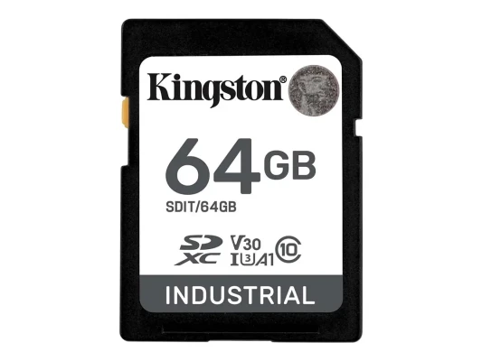 Kingston  |  Memory Card  |  SDIT / 64GB  |  64 GB  |  SD  |  Flash memory class Class 10, UHS-I, U3, V30, A1