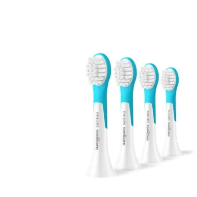 Philips  |  Zobu birstes galvas  |  HX6034 / 90 Sonicare For Kids3+  |  Galvas  |  Bērniem  |  Iekļauto zobu birstes galvu skaits 4  |  Balts / Zils