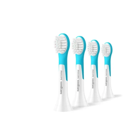 Philips  |  Zobu birstes galvas  |  HX6034 / 90 Sonicare For Kids3+  |  Galvas  |  Bērniem  |  Iekļauto zobu birstes galvu skaits 4  |  Balts / Zils