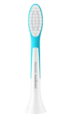 Philips  |  Заменяемые насадки для зубных щеток  |  HX6044 / 90 Sonicare For Kids7+  |  Насадки  |  Для детей  |  Количество насадок в комплекте 4  |  Белый / Синий