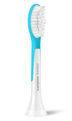 Philips  |  Заменяемые насадки для зубных щеток  |  HX6044 / 90 Sonicare For Kids7+  |  Насадки  |  Для детей  |  Количество насадок в комплекте 4  |  Белый / Синий