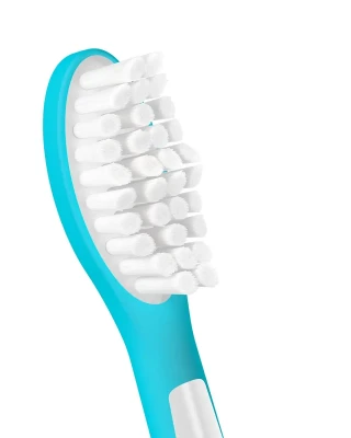 Philips  |  Заменяемые насадки для зубных щеток  |  HX6044 / 90 Sonicare For Kids7+  |  Насадки  |  Для детей  |  Количество насадок в комплекте 4  |  Белый / Синий