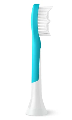 Philips  |  Заменяемые насадки для зубных щеток  |  HX6044 / 90 Sonicare For Kids7+  |  Насадки  |  Для детей  |  Количество насадок в комплекте 4  |  Белый / Синий