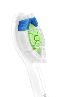 Philips  |  Replacement brush heads  |  HX6064 / 87 Sonicare Optimal White  |  Heads  |  For adults  |  Number of brush heads included 4  |  White