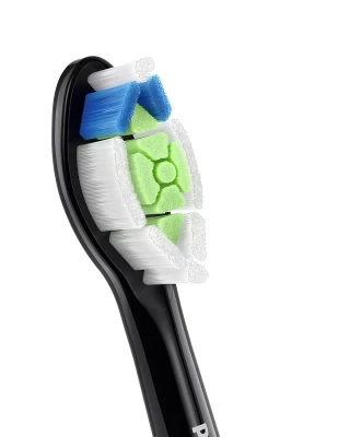 Philips  |  Replacement brush heads  |  HX6068 / 88 Sonicare Optimal White  |  Heads  |  For adults  |  Number of brush heads included 8  |  Black