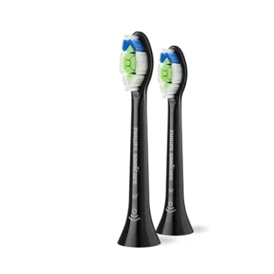 Philips  |  Replacement brush heads  |  HX6062 / 88 Sonicare Optimal White  |  Heads  |  For adults  |  Number of brush heads included 2  |  Black