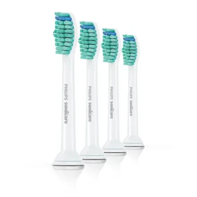 Philips  |  Replacement brush heads  |  HX6014 / 87 Sonicare ProResults  |  Heads  |  For adults  |  Number of brush heads included 4  |  White