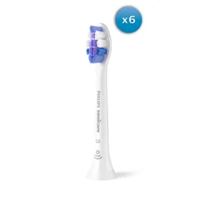 Philips  |  Replacement brush heads  |  HX6056 / 87 Sonicare Sensitive  |  Heads  |  For adults  |  Number of brush heads included 6  |  White
