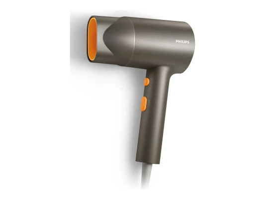 Philips  |  Fēns  |  BHD321 / 00 3000 Sērija  |  1600 W  |  Temperatūras iestatījumu skaits 2  |  Jonu funkcija  |  Pelēks / Oranžs