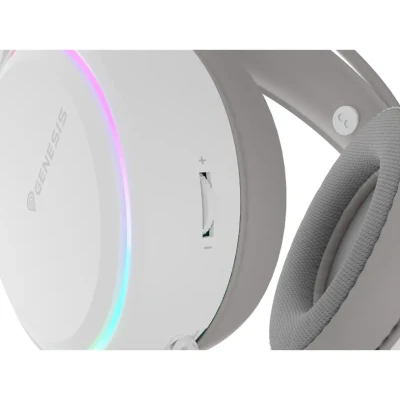 Genesis RGB Spēļu austiņas  |  Neon 613 G2  |  Vadu  |  Virs auss  |  Mikrofons  |  Balts