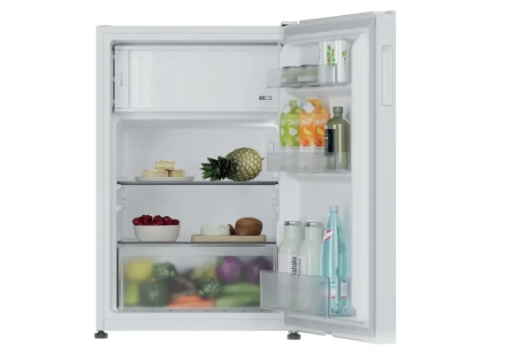 Candy Refrigerator  |  CNOQ2S58EW  |  Energy efficiency class E  |  Free standing  |  Larder  |  Height 85 cm  |  Fridge net capacity 100 L  |  Freezer net capacity 14 L  |  37 dB  |  White
