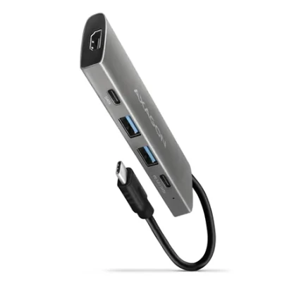 AXAGON Multi-port USB-C 10Gbps hub, 13cm  |  HMC-5G21