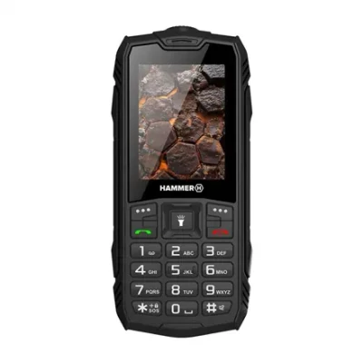 Hammer ROCK LTE  |  Black  |  2.4 "  |  IPS  |  48 MB  |  128 MB  |  Dual SIM  |  3G  |  Main camera resolution 2 MP  |  3000 mAh